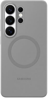 Samsung Silicone Magnet Smartphone Case EF-ES948, Hülle für das Galaxy S26 Ultra, Handy-Hülle mit Magnetring zur Anbringung von Zubehör, Silikon, Schutz Case, stoßfest, dünn und griffig, Grey