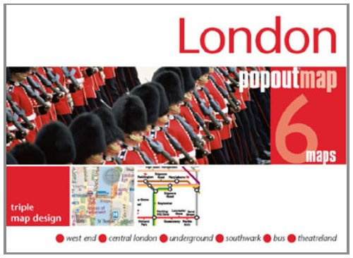 London Popout Map: West End, Central London, Underground, Southwark, Bus, Theatreland (Popout Maps)