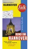 Falk Pläne, Rund um Hannover: Bremen, Bielefeld, Braunschweig, Magdeburg. Mit Ortsverz. u. Postleitzahlen (Falk Rund um Karte)