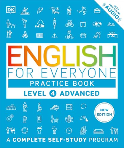 English for Everyone: Level 4 Practice Book - Advanced English: ESL Workbook, Interactive English Learning for Adults