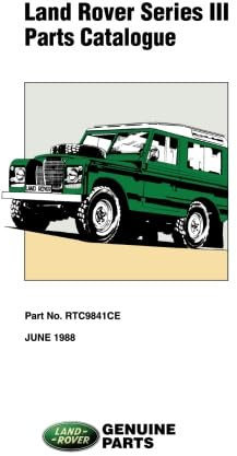 Land Rover Series III Parts Catalogue: RTC 9841CE