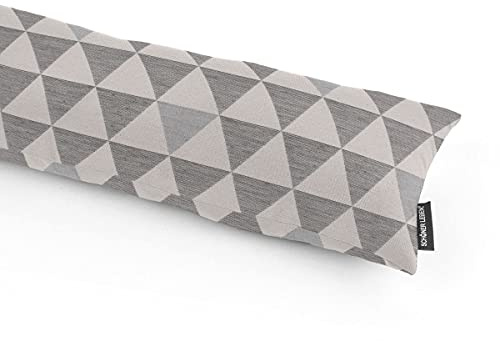 SCHÖNER LEBEN. Zugluftstopper Triangel Retro Scandi grau Hellbeige, Auswahl:110cm Länge