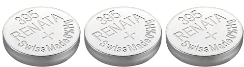 RENATA Lot de 3 Piles Bouton Silver Oxyde 395 / SR927SW 0% Mercure