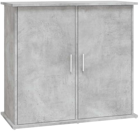 vidaXL Aquariumständer Betongrau 81 x 36 x 73 cm Holzwerkstoff