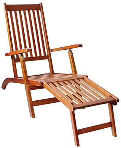 Coavain Outdoor-Sonnenliege mit Auflage Akazie Massivholz 167x56x75cm Taupe Wetterbeständigkeit Balkon Liege 3-Fach Höhenverstellbar Terrasse Relaxliege Ergonomisch Gestaltet Gartenliege