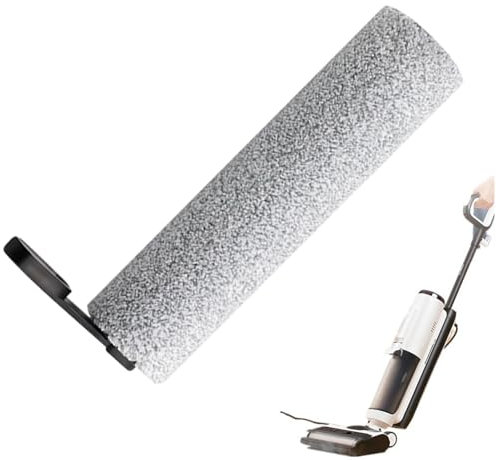 Xvilmaun Cabezal de repuesto para mopa al vacío, repuesto para cepillo de rodillos de vacío, cepillo para limpieza de suelos, herramienta de barrido en seco, parte lavable para dormitorio, fácil