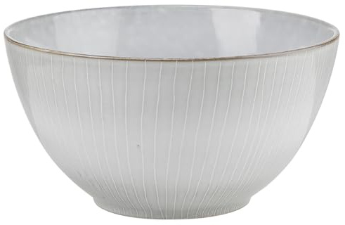 BUTLERS Schale Steinzeug - HENLEY - spülmaschinenfest | Farbe Grau - 3,39 l - Salatbowl für Salate & Pasta - Obstbowl für Obst & Snacks - mikrowellengeeignete Servierschüssel
