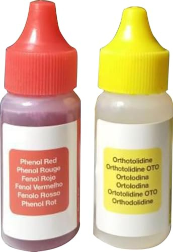 Keeper Recambio - Kit di Analisi per pH e Cloro per Piscina e Spa, Reagenti Liquidi OTO e Phenol Red, 20 ml