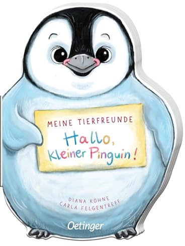 Meine Tierfreunde. Hallo, kleiner Pinguin!: Konturgestanztes Kinderbuch ab 1 Jahr mit antarktischen Tieren