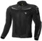 SHIMA PISTON Herren-Motorradjacke - Leder, urbane Jacke mit Netzeinsätzen, Protektoren an Schultern, Rücken, Ellbogen, Schulterschiebern (Schwarz, 52)