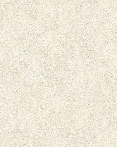marburg Tapete Beige Uni für Schlafzimmer Wohnzimmer oder Küche Made in Germany 10,05 x 0,53m