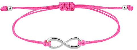 StarAppeal Unendlichkeit Infinity Liebe Freundschafts Armband, Mit Perlen in Silber und Gold, Größenverstellbar, Für Mädchen und Damen, Handmade