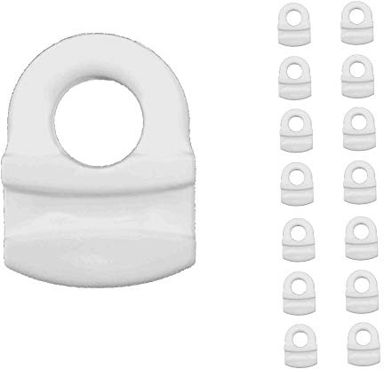 DMSE Wholesale Eye Type Curtain Slide Curtain Carriers Glides Sliders Slide, and Rollers Type C (14 Pack)