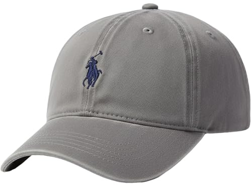 U.S. POLO ASSN. Herren Us Polo Assn. aus Baumwolle, Verstellbar, Gebogene Krempe, mit Gesticktem Kleinen Pony Baseballkappe, hellgrau, Einheitsgröße EU