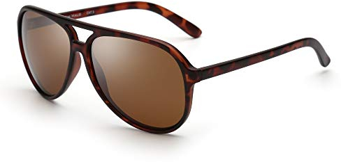 Jim Halo Occhiali da sole polarizzati retrò oversize protezione UV400 occhiali da sole classici da uomo, adatti per sport, guida, ciclismo, 59 millimeters