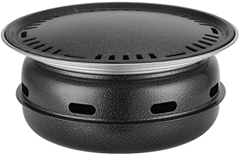 WLDOCA Grill a carbonella Multifunzionale, Barbecue Coreano da Interno, fornello Portatile da Campeggio, Piccolo affumicatore da Tavolo,Grill Stove Set