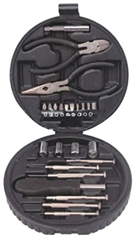 25Pcs Hardware Mini Tool Kit, Tire Shaped Storage Box Stable Watch Screwdriver Small Tool Set for Home