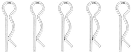 50 Stücke R-Splinte R-Clips 1x18 Mm Aus Verzinktem Eisen Federstifte Für Hydraulik Maschinenbau Und Als Vielseitige Haarnadeln