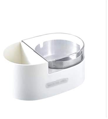 SUREK Elegant Aschenbecher aus Edelstahl Zigarrenhalter aus Kunststoff Rauchfreier Wandaschenbecher mit Deckel 14 x 9 x 6,5 cm / 5,5 x 3,5 x 2,6 Zoll Einfach zu verwenden
