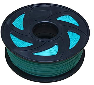 PLA 3D-Drucker-Filament, Dimensional 1,75 mm 1 kg, 3D-Stift-Filament, geruchsarm, chemische Beständigkeit (Farbe: Türkis)