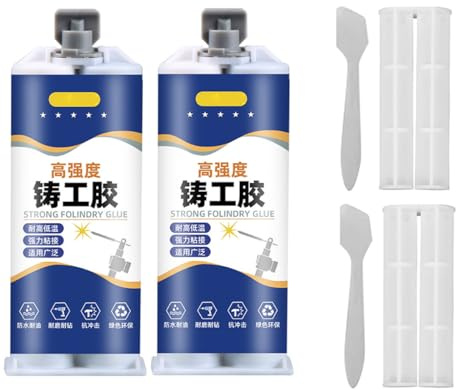 Metal Glue - Weld Metal Repair Glue, Pâte de Réparation en Métal, Colle pour Souder Métaux, Soudure à Froid Metal, Metal Repair Glue de Réparation Magique, Colle de Réparation pour Métaux (2PCS)