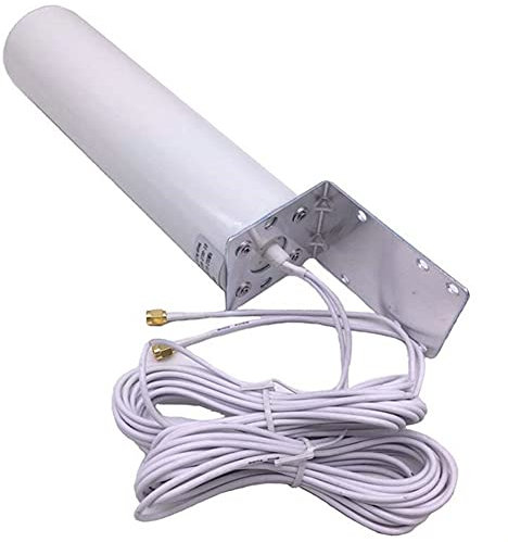 Wiianoxd - Antena externa 3G 4G LTE exterior con conector CRC9/TS9/SMA doble deslizante 5M para módem router 3G 4G