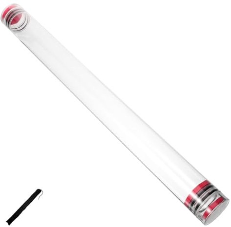 WOONEKY Fishing Bobber Storage Tube Fishing Float Tube with Carry Bag 4.6x50cm 1.6mm Thick Compression-resistant Random Color