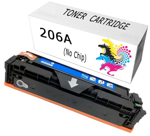 CMADJT Kompatible Tonerkartusche als Ersatz für HP 206A W2110A W2111A W2112A W2113A für HP Color Pro M255dw MFP M283fdw M283cdw M283 M255 Druckertoner,Cyan