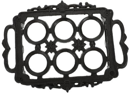 Cabilock Cesta De Huevos De Hierro Fundido Soporte para Huevos Huevera De Cocina Almacenamiento Decorativo
