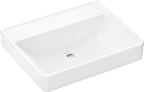 hansgrohe Waschtisch Xanuia Q 600x480mm, ohne Hahnloch/Überlauf, weiß