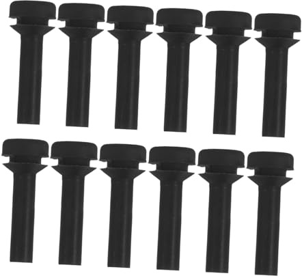 LIFKOME Pieds en Caoutchouc Accessoires Résistants à L'usure et Antichoc 12pcs pour Grille de Cuisinière à Gaz pour Cuisines Domestiques et Professionnelles