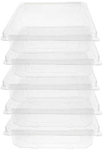 STOBAZA 5 pezzi Scatola Porta Cappelli in Rigida con Coperchio Antipolvere Organizer Salvaspazio per Cappelli Donna e Uomo da Quadrate Resistenti e Leggere per Armadio e Viaggio