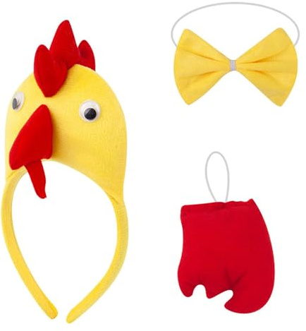 Oxtxuzdm Costume de cochon, chien, vache, mouton, lapin, oreille, queue, nœud papillon, accessoires de fantaisie pour Halloween, cosplay, animal