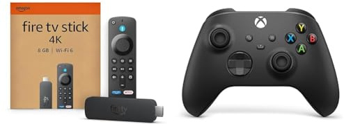 Amazon Fire TV Stick 4K + Xbox Carbon Black Controller