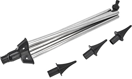 Fdit Trípode para Aspersor, Soporte Retráctil de Acero Inoxidable con Altura Ajustable y Rosca Hembra G1/2, para Jardín, Patio, Césped, Invernadero y Parterre.