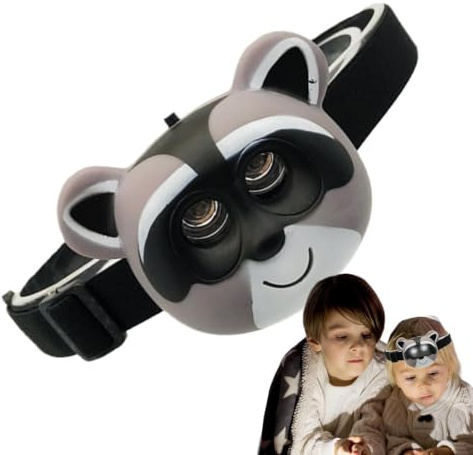 Generico LED Per La Testa - Torcia Girevole Dedicata Ai Bambini A Tema Cartoon Con Fascette Regolabili | Fasce Luminose Divertenti,per Compleanno, Natale, Halloween