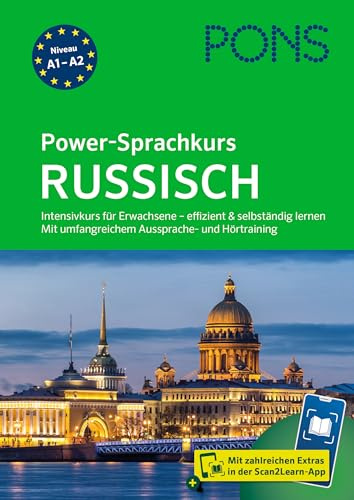 PONS Power-Sprachkurs Russisch: Intensivkurs für Erwachsene – effizient & selbständig lernen. Mit umfangreichem Aussprache- und Hörtraining in der Scan2Learn-App