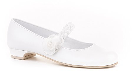 MI PEQUEÑA Zapatos de Ceremonia y Comunión de Piel para Niña Color Blanco Talla 38