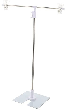 Abaodam per Studio Fotografia In Acciaio con Supporto Pollici Parti In Acciaio Mini Molla Regolabile T Stand Sfondo Pinze Cornice Video Piccola Sessione Fotografica Sfondo Tavolo