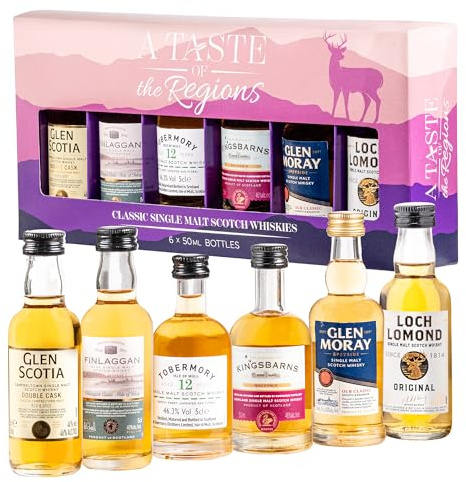 Select Drams A Taste of the Regions Single Malt Whisky Gift Set 6x5cl