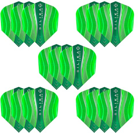 Harrows Lumen No6 Dart-Flights, grün, Einheitsgröße