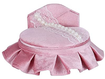 RKJRTK Portagioie per divano, in velluto, a forma di mobili, graziosi orecchini, per la casa delle bambole, accessori per divano, cassettiera, velluto