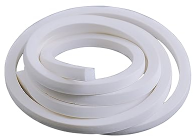 Nitrilgummi-Dichtungsstreifen,Schaumstoff-Dichtung 16,4 FT Weiß Silikon Schaum Streifen Einfach zu Schneiden Anti-Stretch for Türen Fenster Dichtung Trim Dichtung(3mm x 25mm)