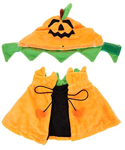 ORFOFE 1satz Reizvollen Kürbis-Cape-Hut-kostüm-Accessoires Für Haustiere Für Halloween-Partys Und Cosplay Geeignet Für Hunde Und Katzen Atmungsaktiv Und Bequem Teilig
