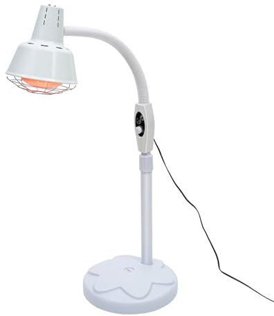 275W Infrarotlampe, Infrarotstrahler Infrarot Lampe Wärmelampe Wärmestrahler Rotlicht Lampe mit Rädern Stand, Rotlicht Strahler Rotlichtlampe Wärmelampe Therapielampe Heizlampe