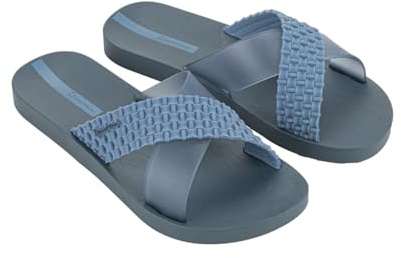 Ipanema SENSE SLIDE FEM - Badeslide für Damen - auffälliger Riemen mit Muster (BLUE/BLUE, EU Schuhgrößensystem, Erwachsene, Damen, Numerisch, M, 39)