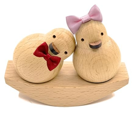 Wooden Swinging Duck Ornament Gifts for Couple,Wife,Girlfriend,Boyfriend, Husband, I Love You Funny Gift Ideas for Surprise Valentine’s Day,Wedding Engagement Anniversary,House Warming,Christmas