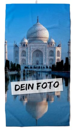 Duschtuch mit Foto - personalisiertes Fotoduschtuch - Foto-Duschtuch selbst gestalten - 1 Foto