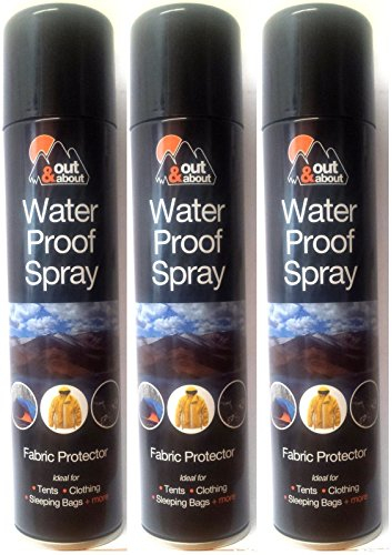 Waterproof Aerosol Spray On Camping Tents Coats Shoes All Fabric Protector 300ml (PACK OF 3)