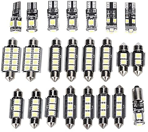 Lampadine T10 Led - Lampadine Led Auto Luci Posizione Led No Errore Per Auto 6500K 150Lm 12V T10 Smd Led Lampadine Led Per Interni Auto Lampadine Led Cruscotto Auto (23Pcs)